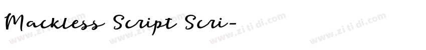 Mackless Script Scri字体转换